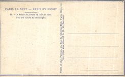 CPA Paris La Nuit Paris Le Palais de Justice au Clair de lune
