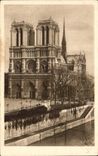 CPA Paris While Strolling Notre Dame Church Notre Dame