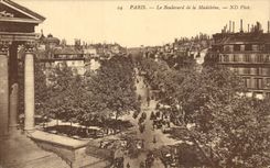 CPA Paris the Boulevard of the Madeleine