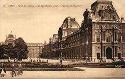 Paladar de CPA Paris de la casa meridional del ala del Louvre de Henri IV