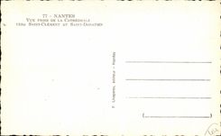 CPA Nantes Seen from of the Cathedral Towards Saint Clement and Saint Donatien