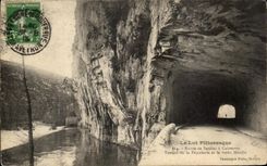 CPA the Picturesque Batch Road De Sauliac has Cabrererts Tunnel of Pescalerie and the old mill