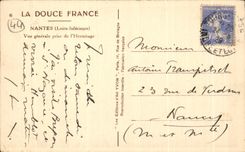 CPA Nantes View Taken of the Hermitage