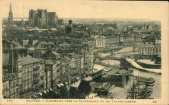 CPA Nantes Panorama towards the Cathedral seen of Transbourdeur