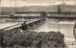 CPA Lyon the bridge of Guillotiere Hotel God and Fourviere