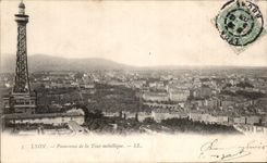 CPA Lyon Panorama of the Metal Tower
