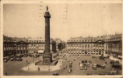 CPA Paris en Flanant Place et Colonne Vendome