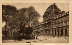 Pequenas tablas de CPA Paris de casa de Richelieu del Louvre de Paris