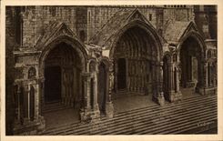 CPA Cathedrale de Chartres Le Portail Nord