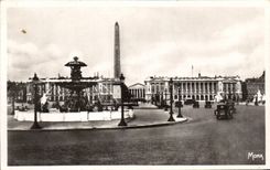 CPA Small Tables Of Paris the Place Of the Harmony Fountains