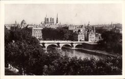 CPA Paris While Strolling ISCED And the New Bridge