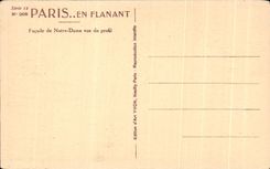 CPA Paris While Strolling Frontage of Notre Dame Seen of Yvon Profile