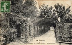 CPA Paris the Rosery of I' Hay Allee covered