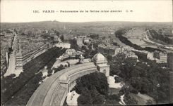 CPA Paris Panorama de la Seine Trocadero