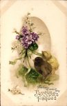 CPA Fantaisie Poussin Joyeuses Paques