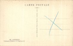 CPA Lourdes Calvaire Breton Et Esplanade
