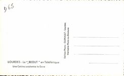 CPA Lourdes Le Beout en Teleferique Une Cabine surplombe le Gave
