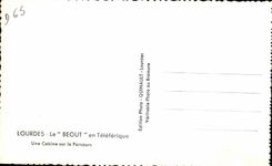 CPA Lourdes Le Beout en Teleferique Une Cabine sur le parcours 