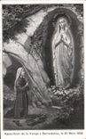 CPA Lourdes Apparition de la Vierge a Bernadette le 25 mars 1858