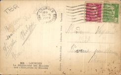 CPA Lourdes La Benediction des Malades Sur L'Esplanade Du Rosaire