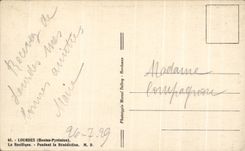 CPA Lourdes La Basilique Pendant la Benediction