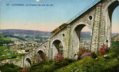 CPA Lourdes Le Viaduc du Pic du jer
