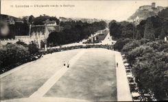 CPA Lourdes L'Esplanade Vue De La Basilique