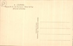 CPA Lourdes Hopital N D Des Douleurs Asile St Frai Rue de la grotte