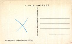 CPA Lourdes La Basilique Vue Laterale