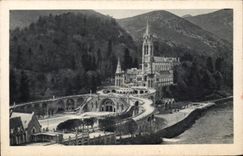 CPA Lourdes Vue D'Ensemble Sur La Basillque