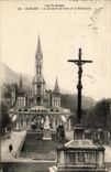 CPA Les Pyrenes Lourdes Le Calvaire Breton Et La Basilique