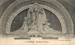 CPA Lourdes Bas Relief du Rosaire