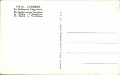 CPA Lourdes La Basilique et l'Apparition Moutons