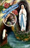 CPSM Lourdes L'Apparition et la Grotte Miraculeuse 