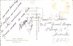 CPA Lourdes la Basilique le Pont St Michel le Gave Vue Generale