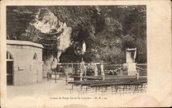 CPA Grotte de Notre Dante de Lourdes