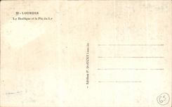 CPA Lourdes La Basilique et le Pic du Jer Moutons 