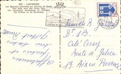 CPA Lourdes les Malades assistant au chemin de Crolx 