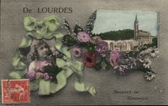 CPA De Lourdes Recevez ce souvenir 
