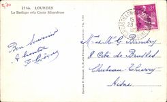 CPA Lourdes La Basilique et la Grotte Miraculeuse