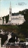 CPA Les Pyrenees Lourdes La Grotte Et La Basilique