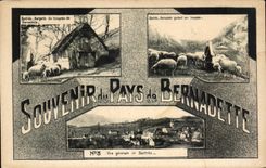 CPA Bartres Sheep-fold Of the Herd Of Bernadette Souvenir Of the Country Of Bernadette View De Bartres
