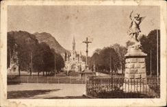 CPA Lourdes st Michel La Croix Des Bretons Et La Basilique