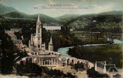 CPA Lourdes Vue Plongeante la Basilique