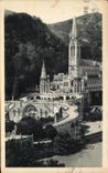 CPA LourdesLa Basilique vue de Cote