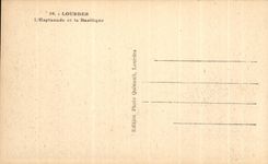 CPA Lourdes L'Esplannade et la Basilique