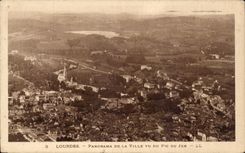 CPA Lourdes Panorama De la Ville Vu Du Pic Du Jer
