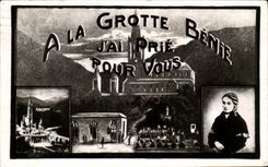 CPA Lourdes Souvenir Bernadette