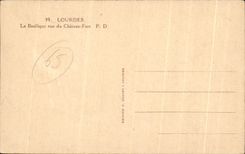 CPA Lourdes La Basilique du Chateau Fort