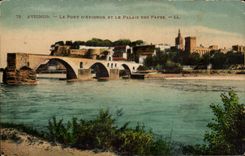 CPA Avignon el puente de Avignon And el paladar de los papas
